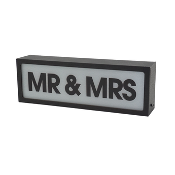 Mr & Mrs LED Lightbox – Fun, Versatile lighting For home, office. Make your space truly yours.
