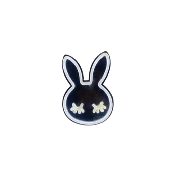 LED Neon Acrylic Mirror Desk Top/ Wall Light White Baby Bunny Emoji Mirror