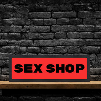 Sex Shop LED Lightbox – Fun, Versatile lighting For home, office. Make your space truly yours.