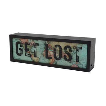 Get Lost LED Lightbox – Fun, Versatile lighting For home, office. Make your space truly yours.