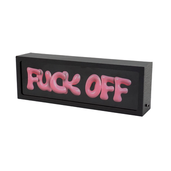 Fuck Off pink LED Lightbox – Fun, Versatile lighting For home, office. Make your space truly yours.