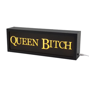Queen Bitch LED Lightbox – Fun, Versatile lighting For home, office. Make your space truly yours.