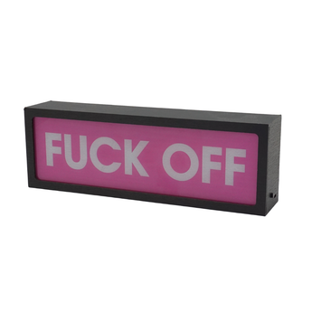 Pink Fuck Off LED Lightbox – Fun, Versatile lighting For home, office. Make your space truly yours.