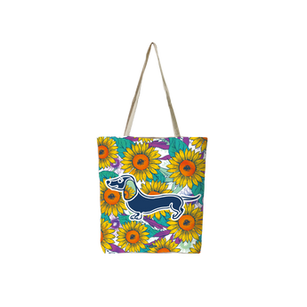 Reusable Shopping Bags - Sunflower Dachshund