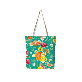 Reusable Shopping Bags - Bright Poppies