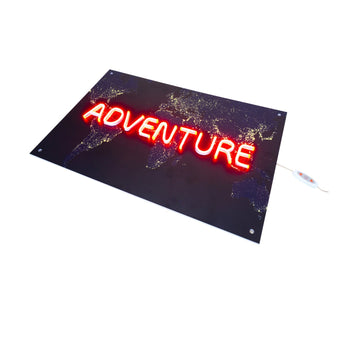 Adventure Neon Canvas Art