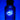 Blue Eye Neon Light in Glass Bottle
