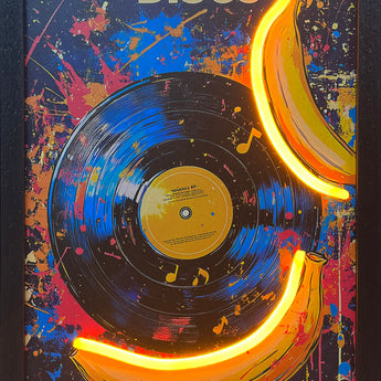 LED Neon Framed Wall Art – Disco