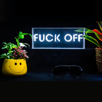 F**k off Neon LED Acrylic Lightbox