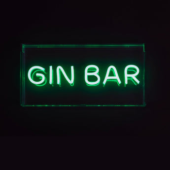 Green Gin Bar Neon LED Acrylic Lightbox