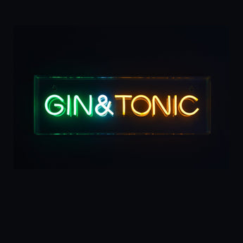 Gin & Tonic Neon LED Acrylic Lightbox