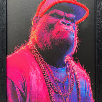 LED Neon Framed Wall Art – Gorilla