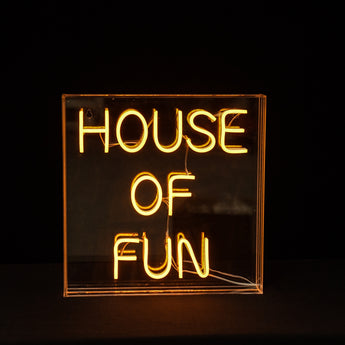 Ultimate LED Neon House Of Fun Light Box – Add a Touch of Fun & Funky to Any Space!