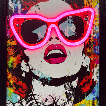 LED Neon Framed Wall Art – Pop Art