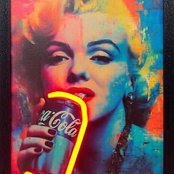 LED Neon Framed Wall Art – Marilyn