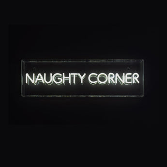 Naughty Corner LED Neon Acrylic Lightbox