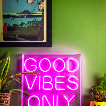 Good Vibes Only Neon LED Acrylic Lightbox