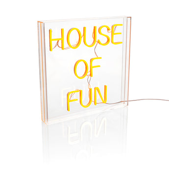 Ultimate LED Neon House Of Fun Light Box – Add a Touch of Fun & Funky to Any Space!