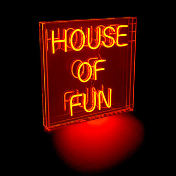 Ultimate LED Neon House Of Fun Light Box – Add a Touch of Fun & Funky to Any Space!