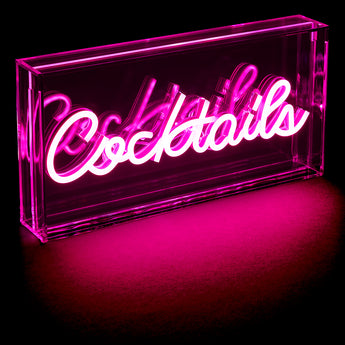 Cocktails Neon LED Acrylic Lightbox