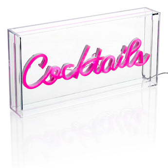 Cocktails Neon LED Acrylic Lightbox