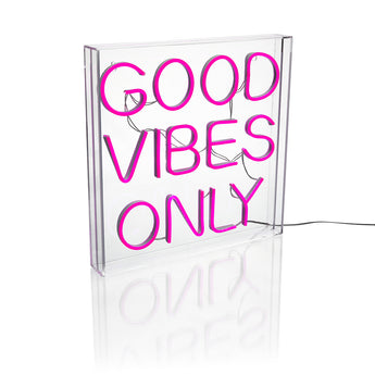 Good Vibes Only Neon LED Acrylic Lightbox