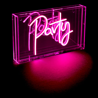 Pink Party LED Acrylic Lightbox
