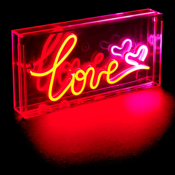 Love Neon LED Acrylic Lightbox
