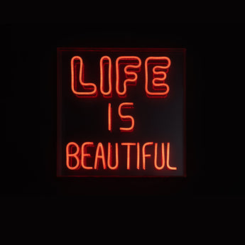 Life Is Beautiful Neon Led Acrylic Lightbox