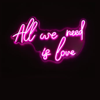 All We Need Is Love LED Neon Wall Sign