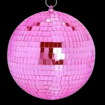 Pink Mirror Ball 10cm