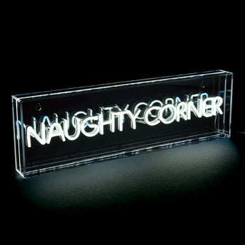 Naughty Corner LED Neon Acrylic Lightbox